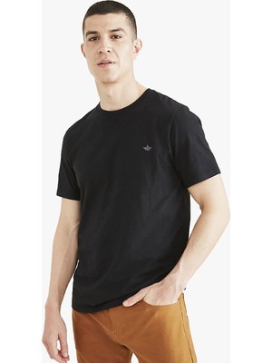Dockers Bisiklet Yaka Slim Fit Siyah Erkek T-Shirt A3143-0001
