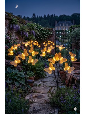 Dream Plus 8 Led'li Güneş Enerjili Dekaratif Bahçe Aydınlatması Bahçe Saksı Peyzaj Aydınlatması