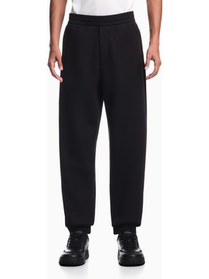 Emporio Armani Erkek Dokuma Kumaş  Normal Bel  Düz Model Siyah Eşofman Altı EM007347 AF17545-UC001