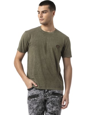 Cipo & Baxx Erkek Regular Fit Bisiklet Yaka Kısa Kollu Basic Tişört CT808
