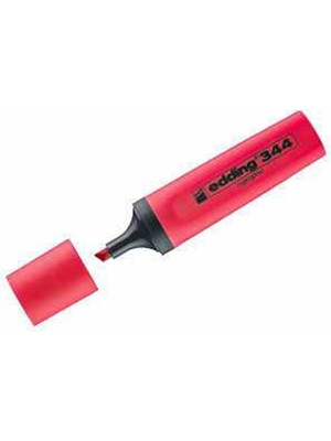 Edding E-344 Fosforlu Kalem Kirmizi- Nar Çiçegi Adet