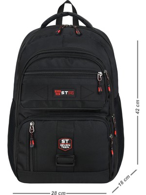 Seventeen Unisex Suya Dayanıklı Çok Gözlü Laptop ve Seyahat Sırt Çantası 4903