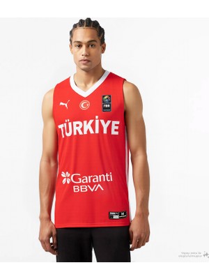 Puma Türkiye Erkek Kırmızı Basketbol Milli Takım Forma.02