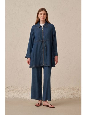 Allday Tensel Denim Ceket A.mavi