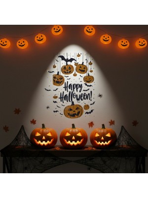 Happy Halloween Temalı Duvar Stickerı
