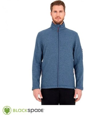 Blackspade Önden Fermuarlı Polar Mont Mavi