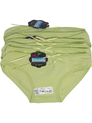 Meks Berrak Kız Bikini Külot 6 Lı 2580 1-2 Yaş  Yeşil