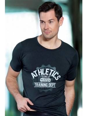 Meks Berrak Erkek Athletick Baskılı Tshirt 1036