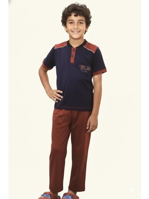 Meks Berrak Erkek Çocuk Kısa Kollu Pijama Takım 361
