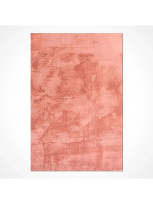 Çam Halı Tavşan Poly RPTF5020 Peluş Halı - Rose -Yüksek Kalite-Ekstra Yumuşak - Kaymaz Özel Tabanlı - Özel Ölçü