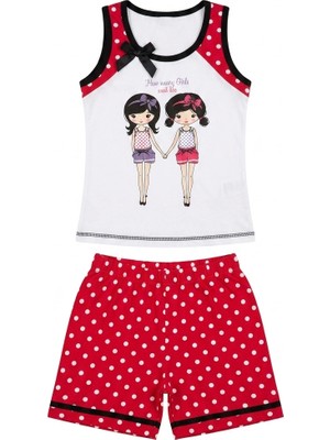 Meks Berrak Kız Çocuk Şortlu Pijama Takımı 7630