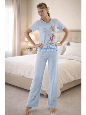 Meks 2675 Berrak Baskılı Bayan Pijama Takımı