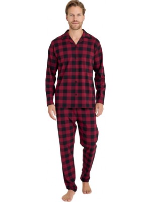 Meks 9209-KLY Ekose Erkek Pijama Takımı