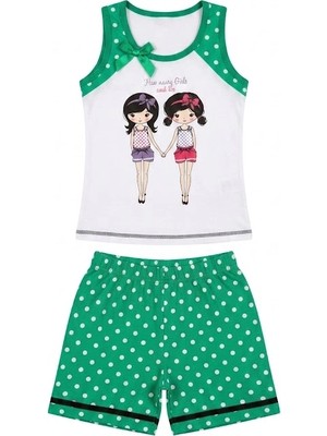 Meks Berrak Kız Çocuk Şortlu Pijama Takımı 7630