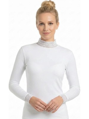 Meks Şahinler Dantelli Uzun Kollu Body B622