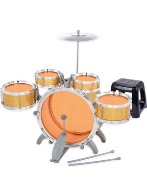 1080080 Sunman Eccho, Davul Set- Jazz Drum / 5 Adet Davul, Zil ve Tabure / +3 Yaş
