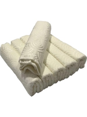 Meks Bulteks Jakarlı Kadife Desen 2 Havlu 30X50