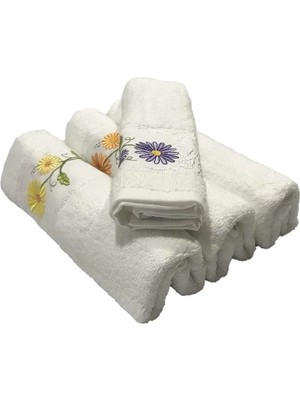 Meks Bulteks Pano Nakışlı Desen 2 El Havlusu 30X50