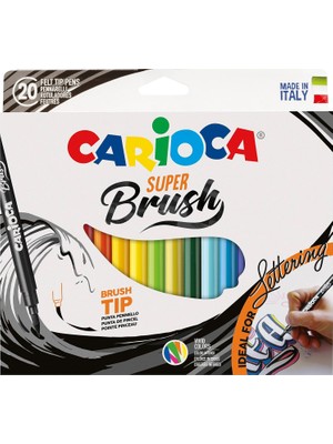 Carioca Super Brush Keçeli Boya Kalemi 20'li