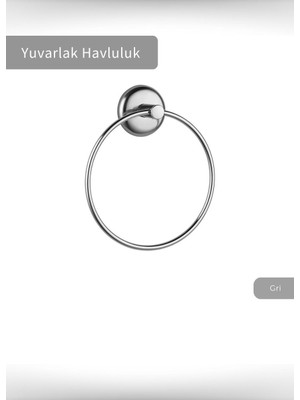 Jet's Home Yuvarlak Havlu Askısı Paslanmaz Banyo Havluluk Düzenleyici Krom