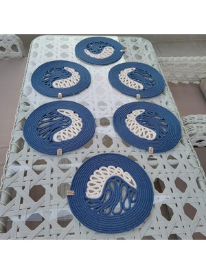 E&B Store Özel Tasarım 6 Kişilik Halat Ip Supla Seti