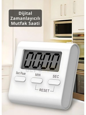 Jet's Home Dijital Mutfak Saati Kronometre Zamanlayıcı Mutfak Zamanlayıcı