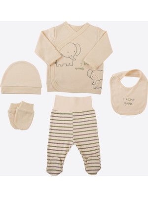 Kitikate Organik Love Mummy 5'li Hastane Çıkış Seti Natural