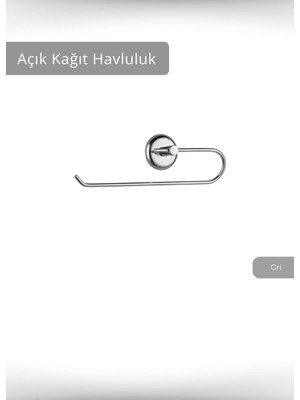 Jet's Home Açık Kağıt Havluluk Paslanmaz Peçetelik Çelik Banyo Havluluk Düzenleyici Krom