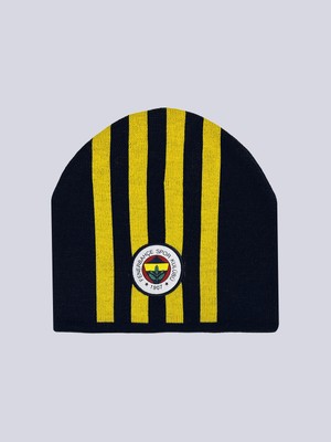 Fenerbahçe Unısex Çubuklu Sarı Lacivert Bere