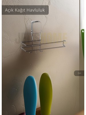 Jet's Home Kağıt Havluluk Paslanmaz Peçetelik Çelik Banyo Havluluk Düzenleyici Krom
