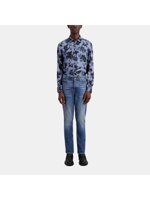 The Kooples Erkek Slım Fıt Mavı Jean