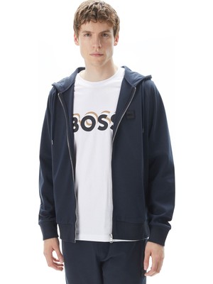 Boss Steele 85 Erkek Mavi Sweatshirt