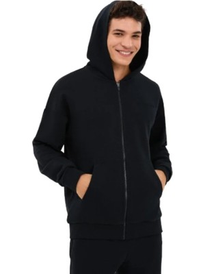 Skechers M Essential Full Zip Hoodie Sweatshirt S2610014-3817 Siyah Sweatshirt