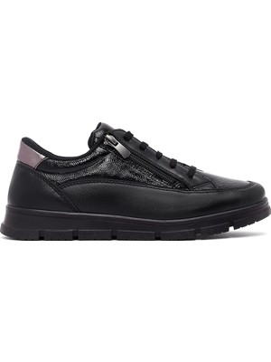 Derimod Kadın Siyah Bağcıklı Sneaker AF24000014SK