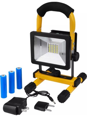 Watton Şarjlı Spot Lamba Projektör Güçlü LED Aydınlatma WT-329
