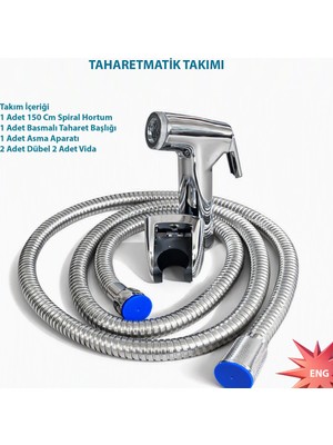Trend Hause Taharetmatik Takımı, Pratik Hijyen Çözümü, Kolay Montaj, Dayanıklı Malzeme, Banyo Seti