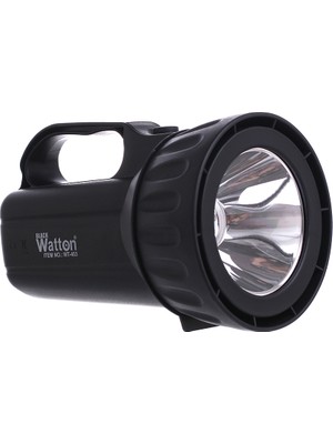 Watton Profesyonel Şarjlı El Feneri Dayanıklı Güçlü LED Işık WT-403
