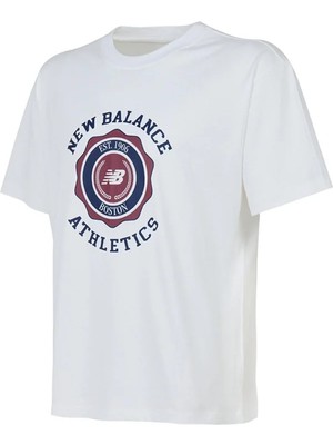 New Balance Nb Lifestyle Men T-Shirt MNT3641-WT Beyaz Tişört