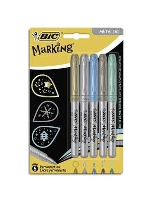Die Grup Metallic Kalıcı Markör 5'li Set, Yüksek Kalite ile