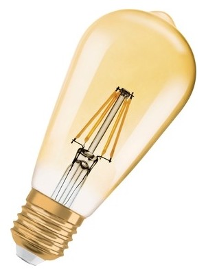 Die Grup Osram Vintage Gold Edison 4W 2400K 410LM E27 Duy Flamanlı Sarı Işık