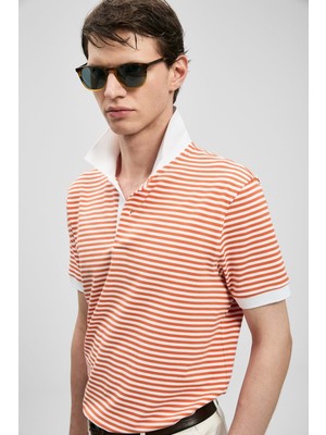Lufian 111040248 Landon Smart Polo Yaka Tişört Erkek Tişort
