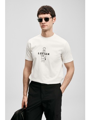 Lufian 111020307 Sımbad Modern Grafik T- Shirt Erkek T-Shirt