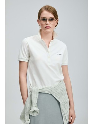 Lufian 121040002 Anka Polo Yaka T-Shirt  Kadın Tişört