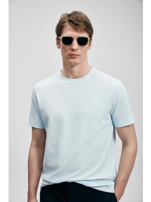 Lufian 111020311 Soft Modern Grafik Erkek T- Shirt Tişört Erkek Tişort