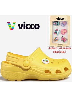 Vicco Didim Jıbbıtz Aksesuar Hediyeli Ortopedik Unisex Çocuk Terlik