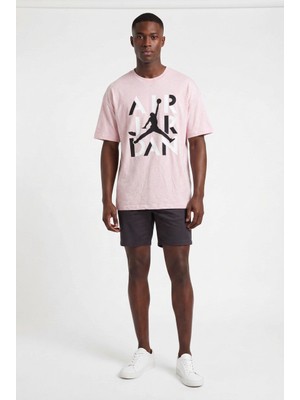 Usa Basketball Jordan Pembe Erkek Oversize T-Shirt 141955