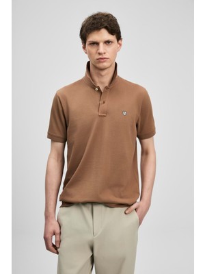 Lufian 111040230 Laon Smart Polo Yaka Tişört Erkek Tişort
