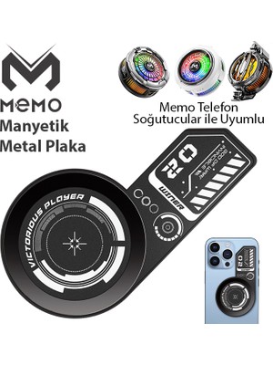 Memo VC01 Manyetik Metal Halka - Memo Telefon Soğutucu  Manyetik Tüm Modeller