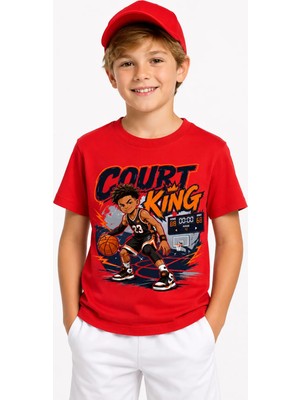 Bayloranzzo Basketball King %100 Pamuk Premium Kalite Erkek Çocuk Tişörtü