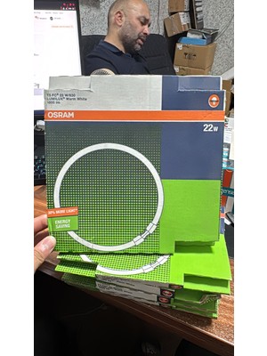 Osram Lumılux T5 Fc 22W/830 Dairesel Floresan Lamba – 3000K 1800 Lümen 2GX13 Sarı Işık